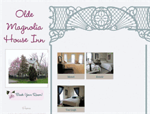 Tablet Screenshot of oldemagnoliahouseinn.com